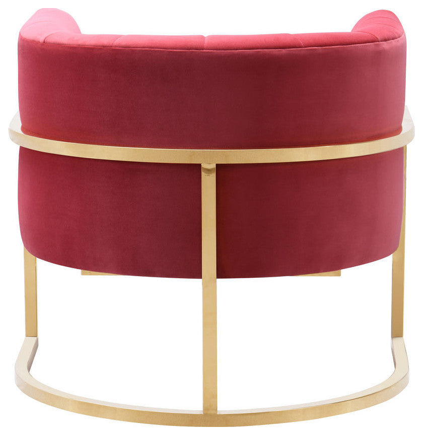 TOV Furniture Magnolia Hot Pink Velvet Chair