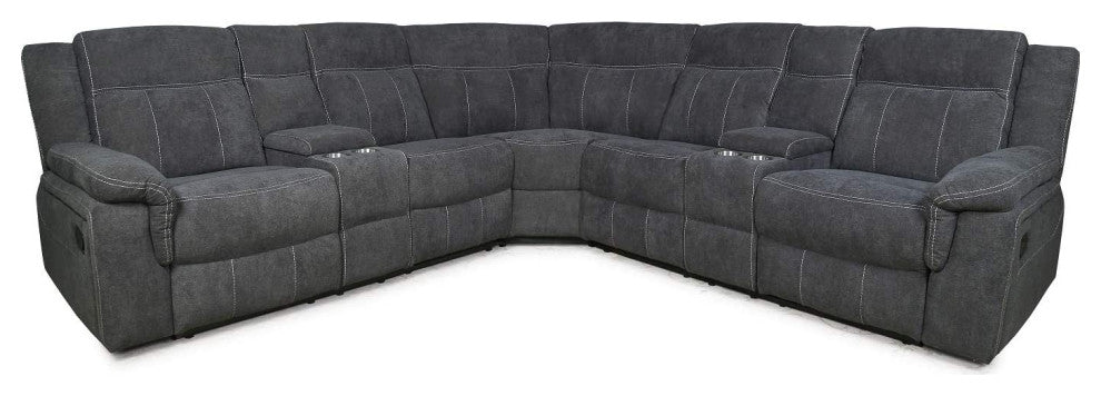 Modern Sectional Sofa Manual Lift Sofa Reclining Sofa Couch Large Sofa Set