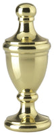 Polished Brass Urn Lamp Finial 2.75"h