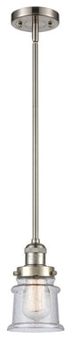 Small Canton 1-Light Mini Pendant, Brushed Satin Nickel, Seedy