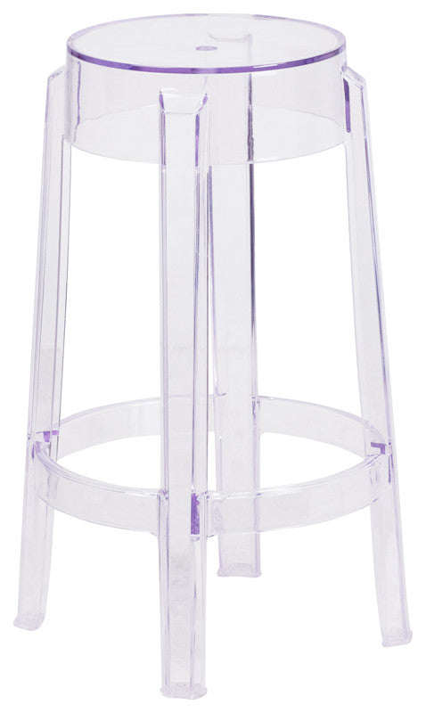 25.75'' High Transparent Counter Height Stool