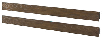 Olivia 75"W Wood Bed Rails, Full, Set of 2, Rosewood