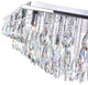 Bianca 20 Light Flush Mount With Chrome Finish