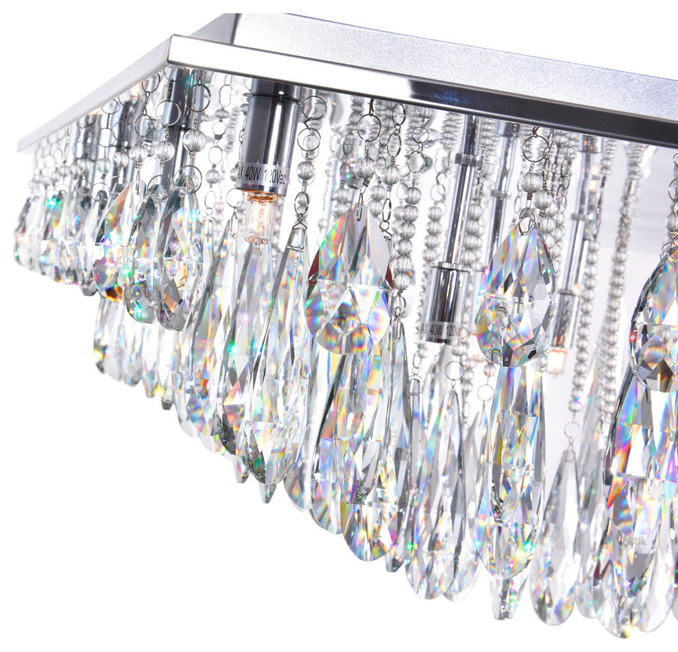 Bianca 20 Light Flush Mount With Chrome Finish