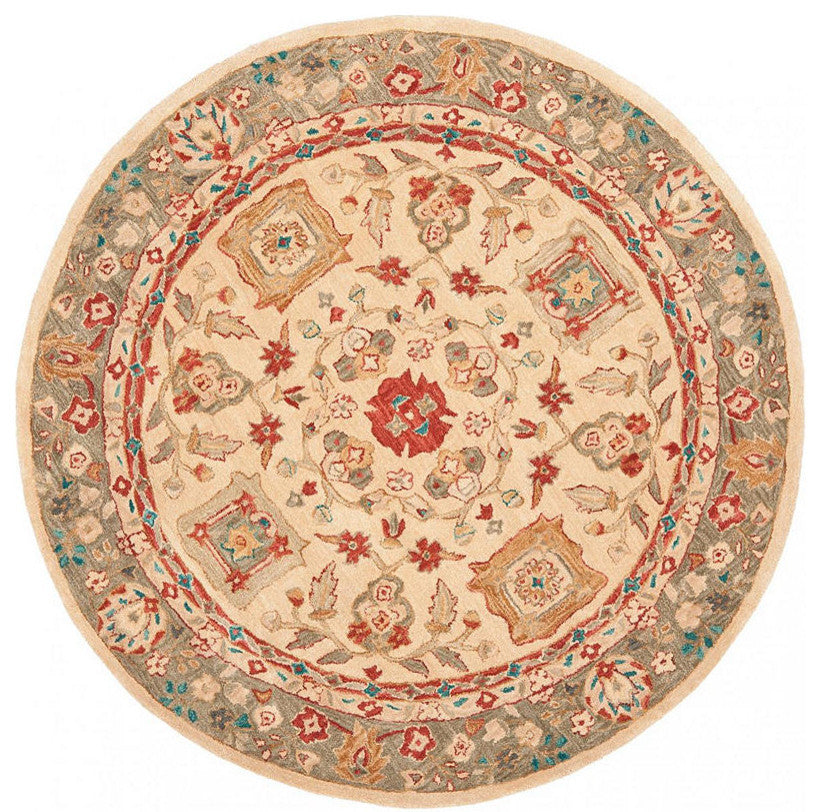 Safavieh Anatolia an511a Rug, Beige/Green, 8'0"x10'0"
