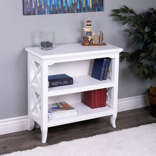 Butler Newport Low Bookcase, White
