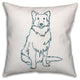 Shaggy Dog Blue 18x18 Spun Poly Pillow