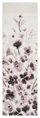 Safavieh Adirondack Adr127L Solid Color Rug, Ivory/Purple, 2'6" X 8'0"