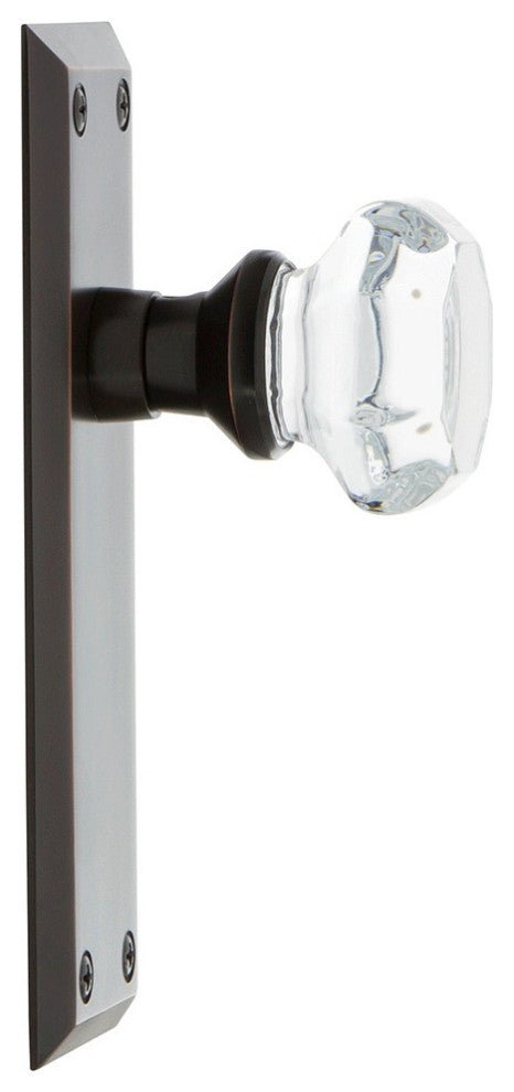 Nostalgic Warehouse NYKWAL_SD_NK Waldorf Lead Crystal Single - Bright Chrome