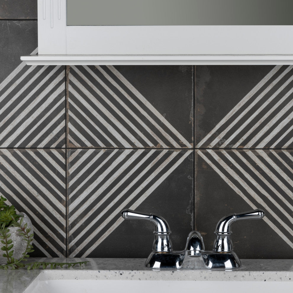 Kings Rombos Night Ceramic Floor and Wall Tile