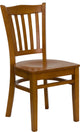 Dyersburg Wood Chair Vertical Slat Back Cherry Wood Seat