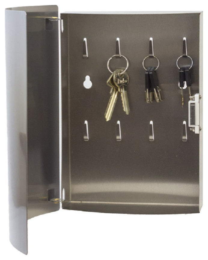 Wall Mounted Key Keeper, Stainless Steel