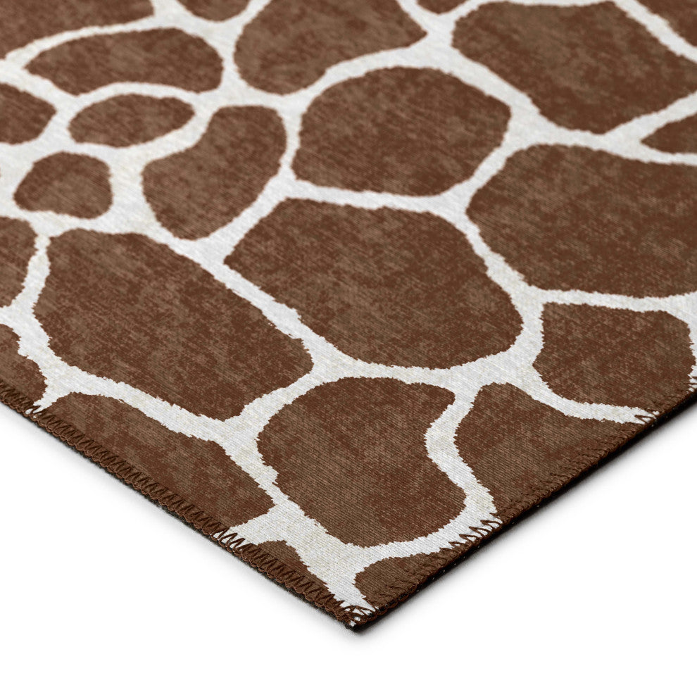 Indoor/Outdoor Mali ML4 Chocolate Machine Washable 10' x 10' Round Rug