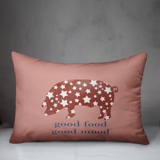 Good Mood Good Food 14"x20" Spun Poly Pillow