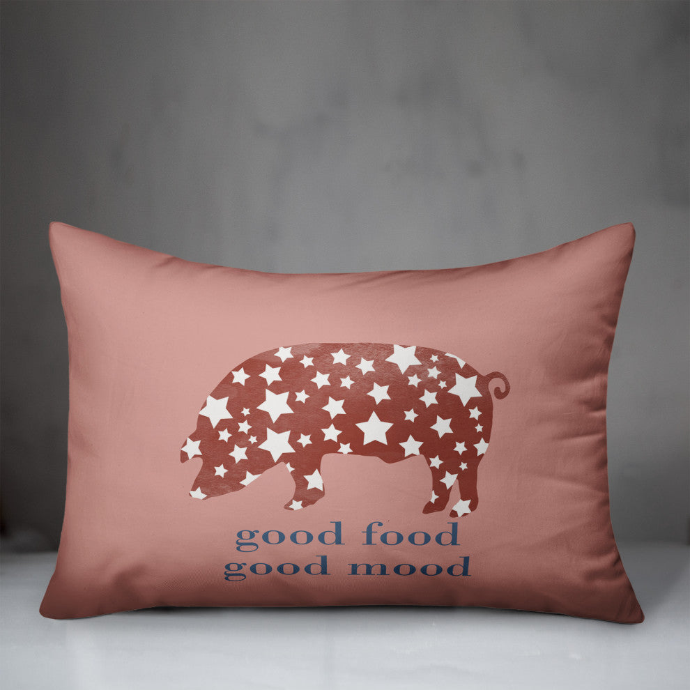 Good Mood Good Food 14"x20" Spun Poly Pillow