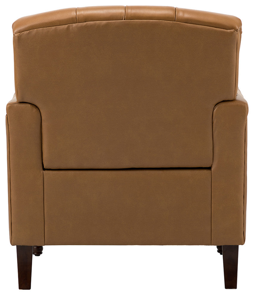 Bertram Genuine Leather Armchair Set of 2, Camel