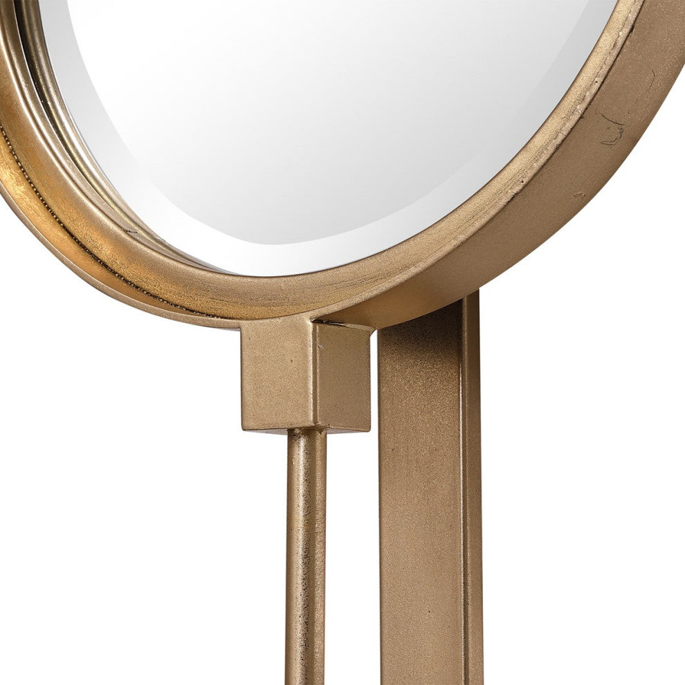 Uttermost Button Gold Mirror 09666