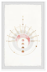 "Moon Lined Up" Framed Painting Print, 8x12