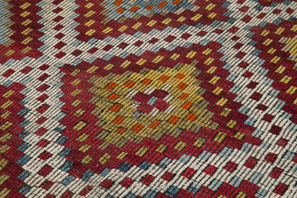 Rug N Carpet - Handwoven Anatolian 6' 8'' x 10' 6'' Unique Wool Kilim Rug