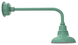 8in. Jade Gooseneck Barn Light with Traditional Arm