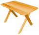 Cedar Cross-Leg Table, Natural Stain, 4 Foot