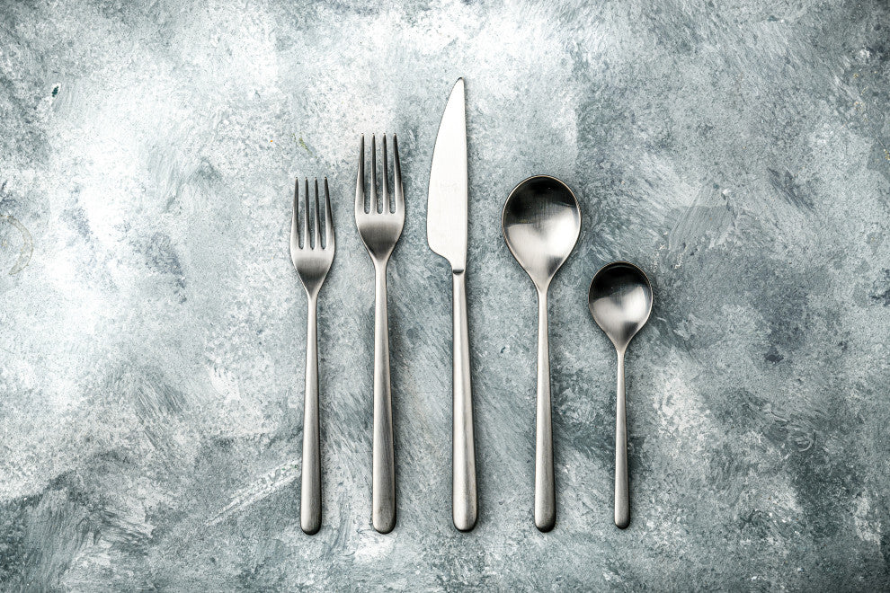 Linea Flatware Set, Ice, 5 Pcs.