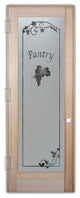 Pantry Door - Grape Cluster Grape Ivy - Douglas Fir (stain grade) - 28" x...