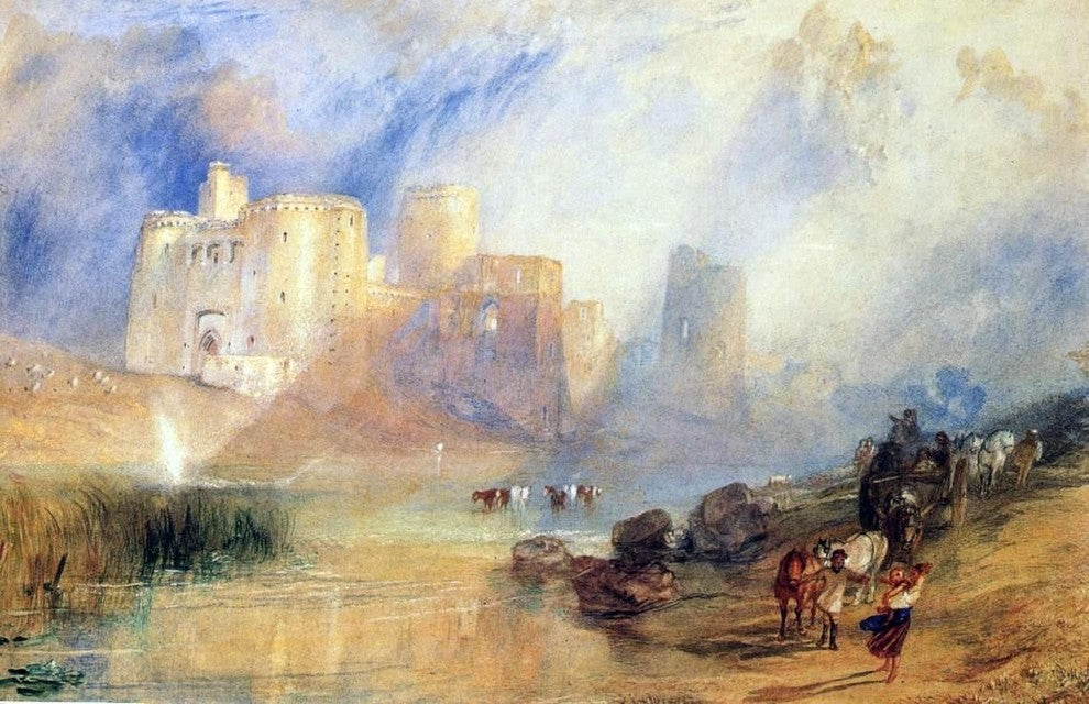 Joseph William Turner Kidwelly Castle, 18"x27" Gallery Wrapped Canvas Print