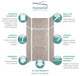 Transolid Expressions Shower Wall Kit, Dover Stone, 36"x36"x96"