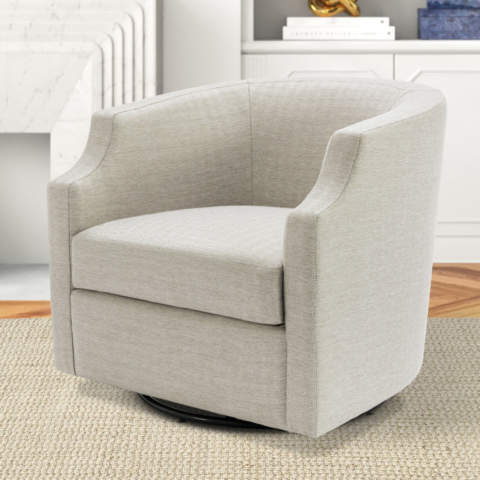 Infinity Swivel Barrel Chair, Sand