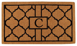 Pantera Monogram Doormat, Extra-Thick 2'x3', Letter C
