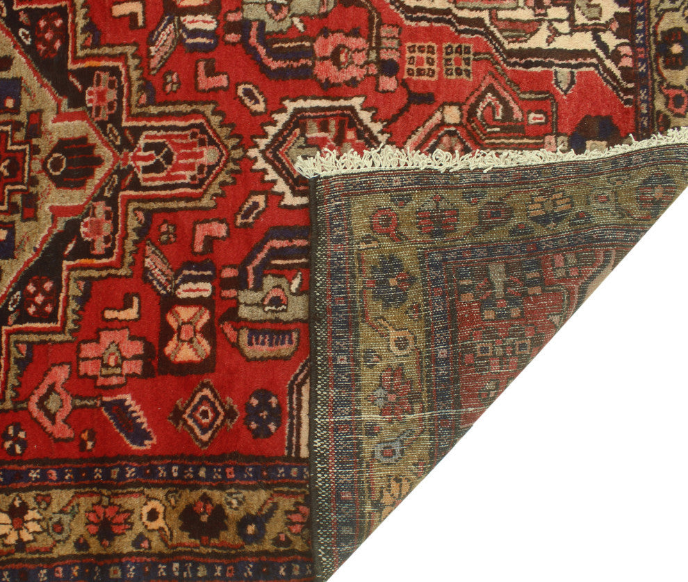 Fine Vintage Distressed Shepard Rust/Brown Runner, 3'6x9'9