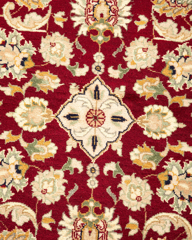 Mogul, One-of-a-Kind Hand-Knotted Area Rug Red, 4' 2" x 6' 1"