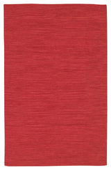 India Contemporary Area Rug, Dark Red, 3'6x5'6 Rectangle