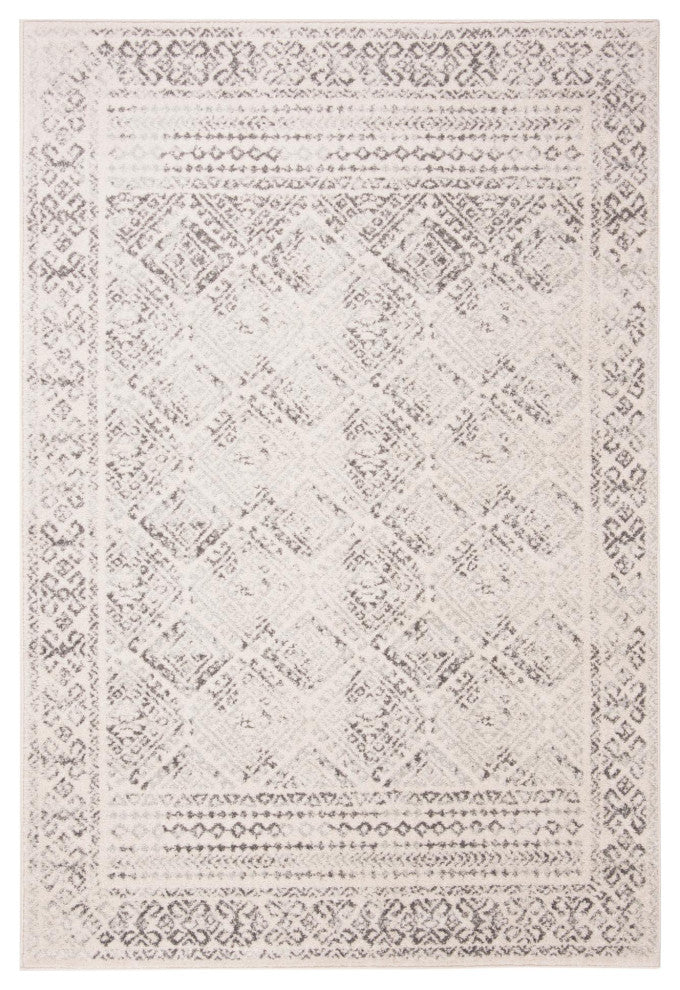 Safavieh Tulum Tul264A Vintage and Distressed Rug, Ivory and Gray, 5'3"x7'6"