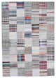 Rug N Carpet - Handmade Turkish 6' 11'' x 10' 0'' Rustic Patchwork Kilim Rug