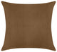 Delara Set of 1 Velvet 20x20" Cover, Light Brown, Pillow Cover Only