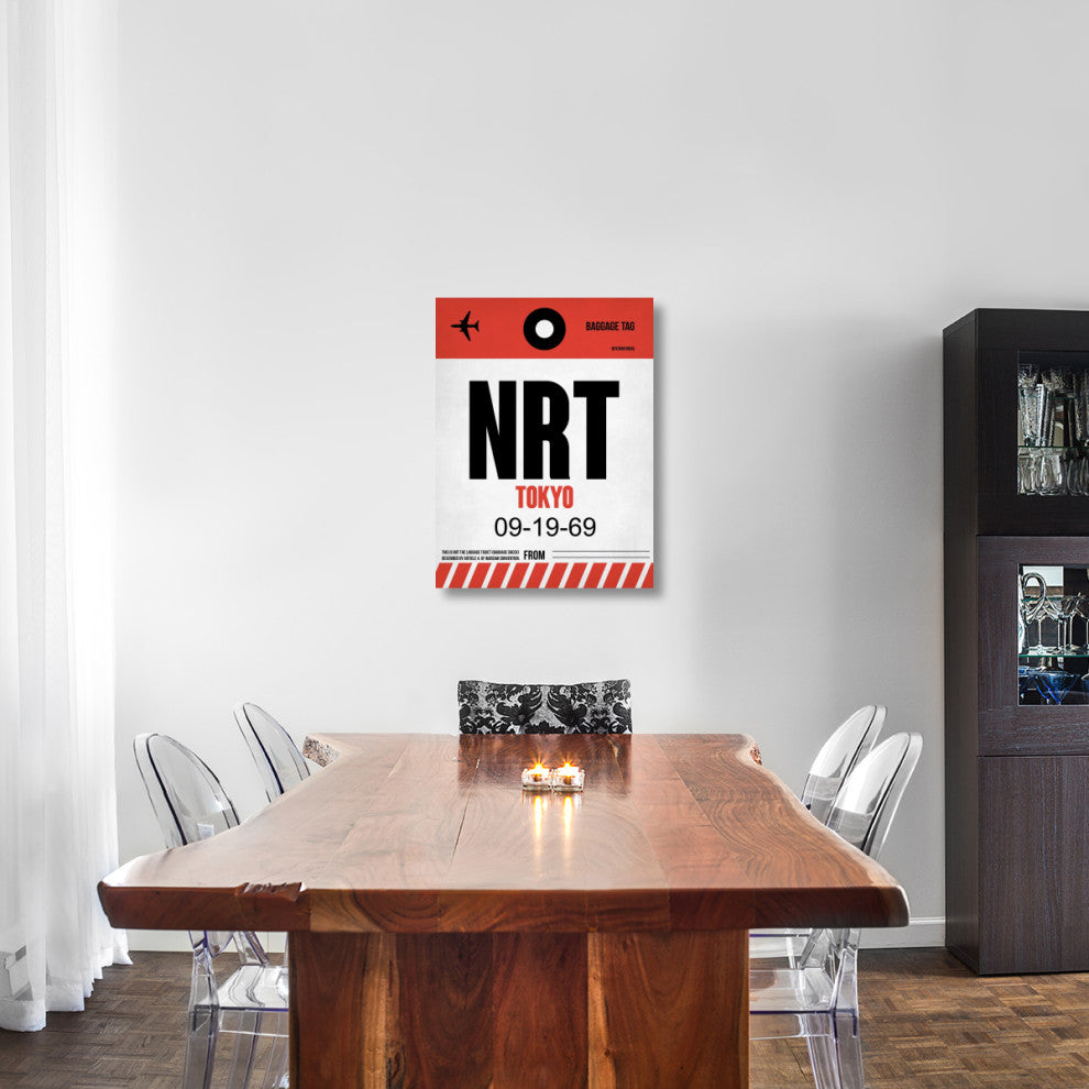 "NRT Tokyo Luggage Tag 1" Fine Art Print