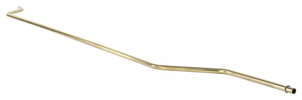 1/2" Brass Finish Stainless Steel Fill Pipe for High Tank Renovators Supply