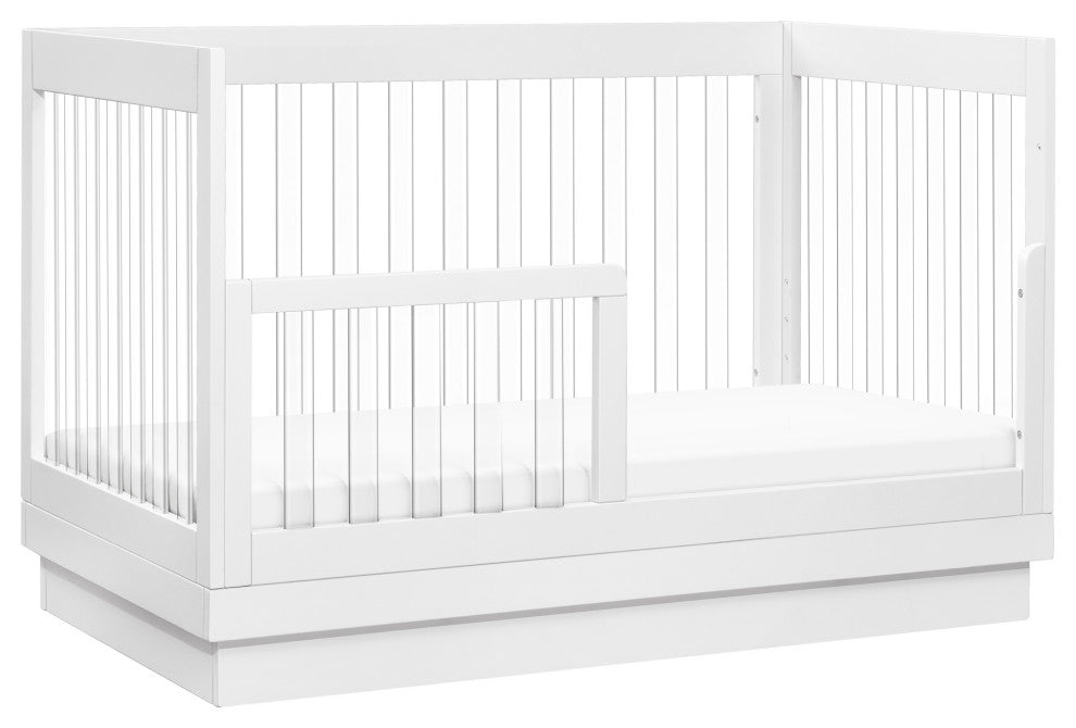 Harlow Acrylic 3-in-1 Convertible Crib With Toddler Bed Conversion Kit