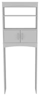Hayward Over The Toilet Cabinet, with 1 Cabinet and 2 Shelves, White