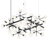 Sonneman 2065-J20 Nebula 61"W Chandelier - Satin Black