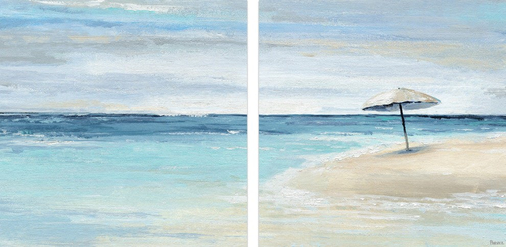 Paradise Shore II Diptych, 64"x32"