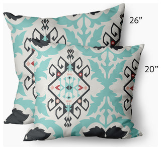 Bombay Medallion Decorative Throw Pillow, Pepper, 26"x26"