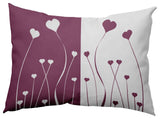 Growing Love Decorative Throw Pillow, Muted Purple, 14"x20"