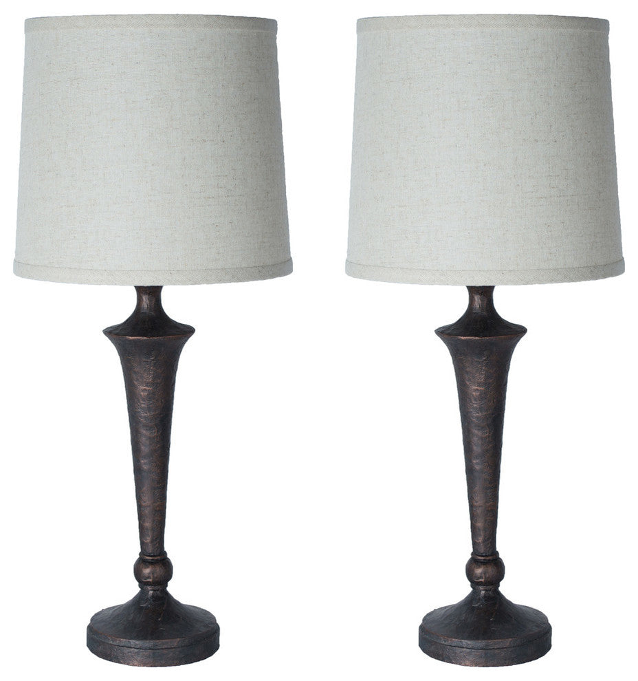 Jacob Table Lamps, Set of 2, Paris Bronze