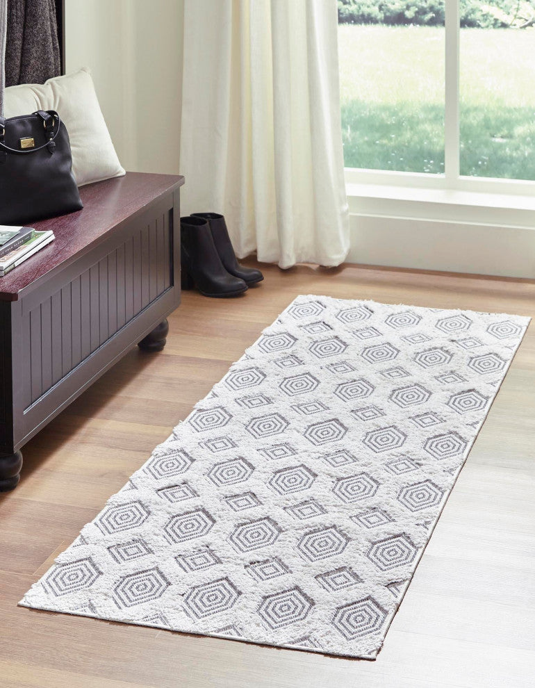 Unique Loom Sabrina Soto Casa Havana Area Rug, Anthracite Gray, 2' 7 X 12' 0 Runner