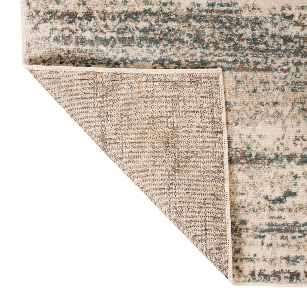 Alpine Grace Area Rug, Ivory, 6'7" x 9', Striped