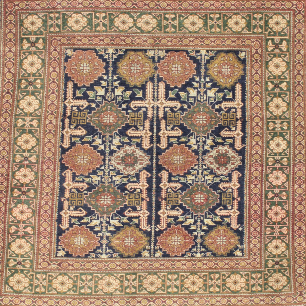 Ahgly Company Indoor Square Traditional Area Rugs, 7' Square