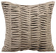 Gray Decorative Euro shams 26"x26" Suede Fabric, Stone Gray Wind Folds
